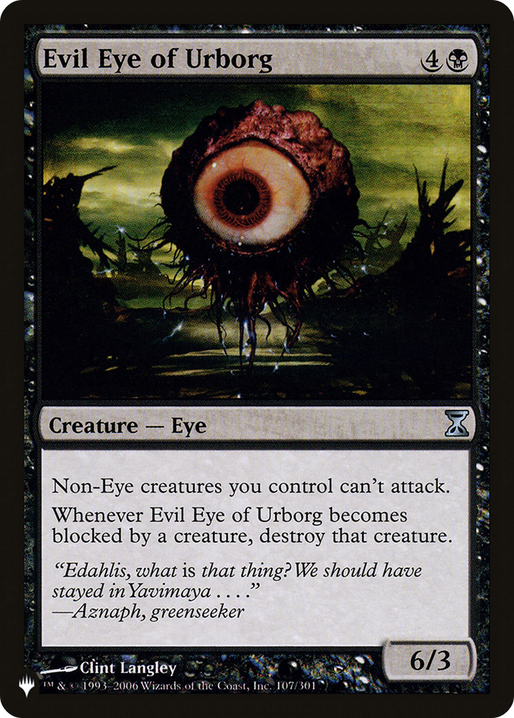 Evil Eye of Urborg (LIST-TSP-107)  - The List