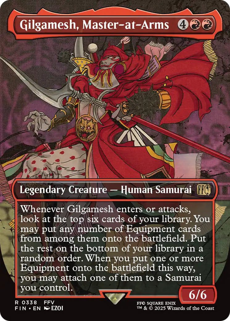 Gilgamesh, Master-at-Arms (Borderless) (FIN-338)  Foil - FINAL FANTASY