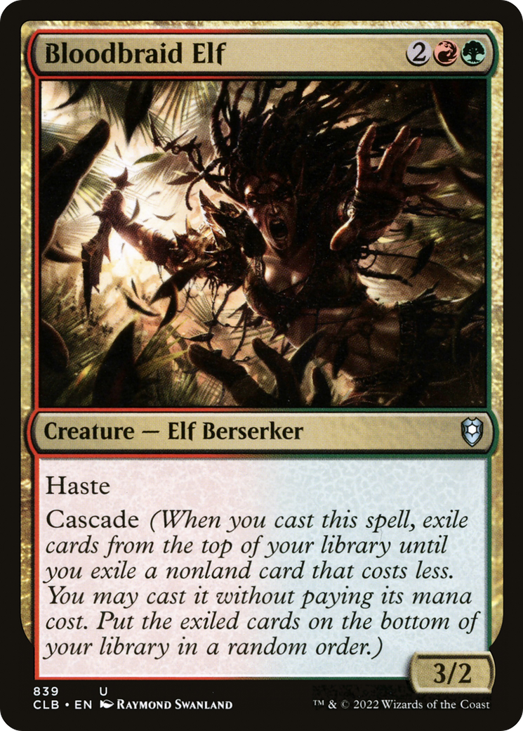Bloodbraid Elf (CLB-839)  - Commander Legends: Battle for Baldur's Gate