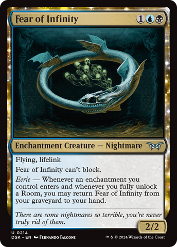 Fear of Infinity (DSK-214)  Foil - Duskmourn: House of Horror: (enchantment)
