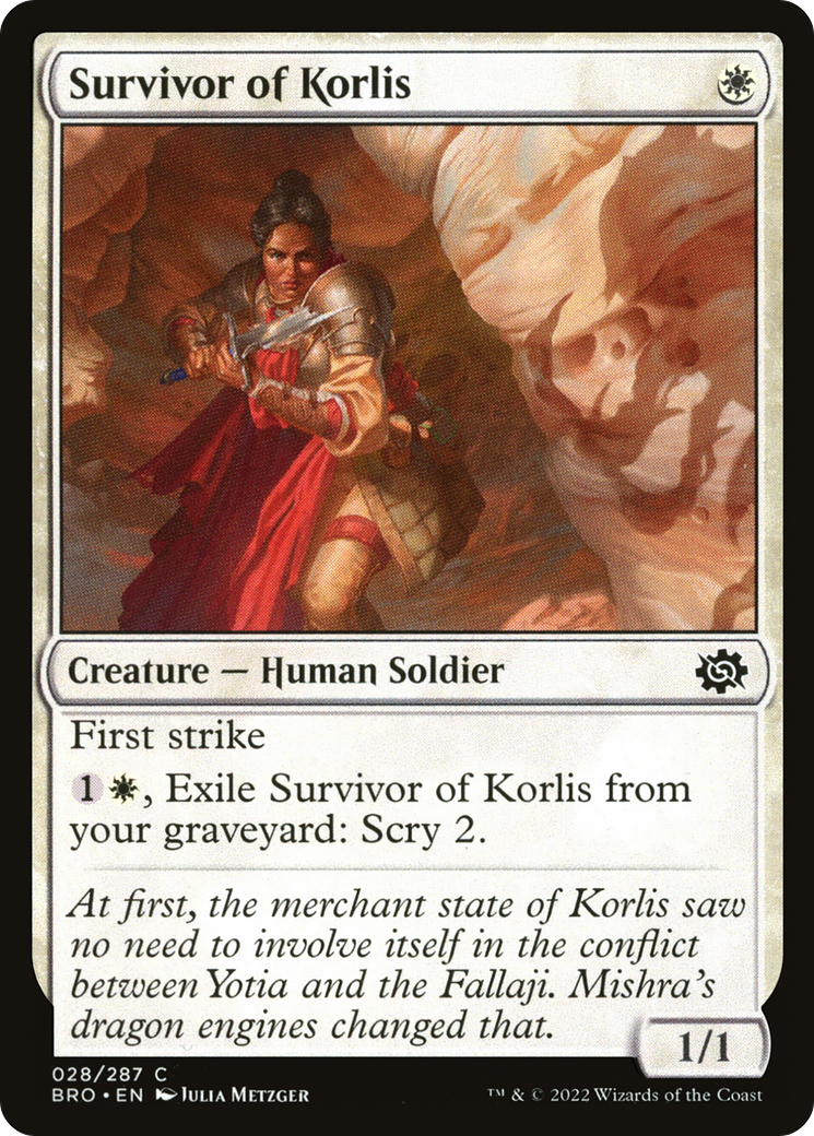 Survivor of Korlis (BRO-028)  Foil - The Brothers' War