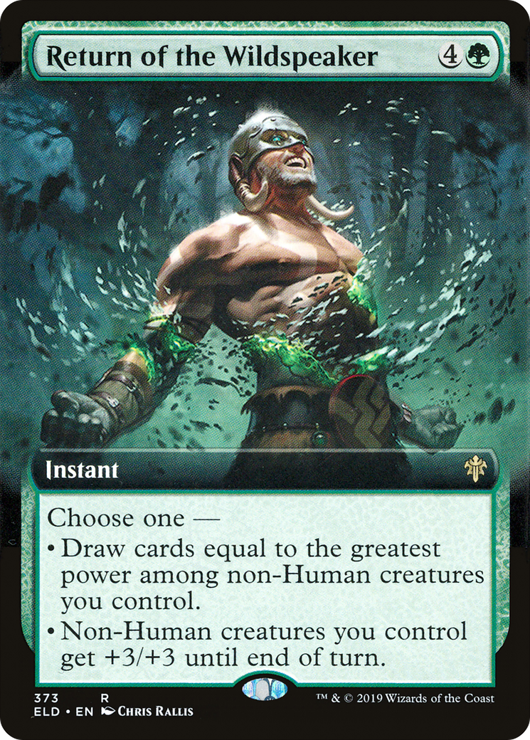 Return of the Wildspeaker (Extended Art) (ELD-373)  Foil - Throne of Eldraine: (Extended Art)