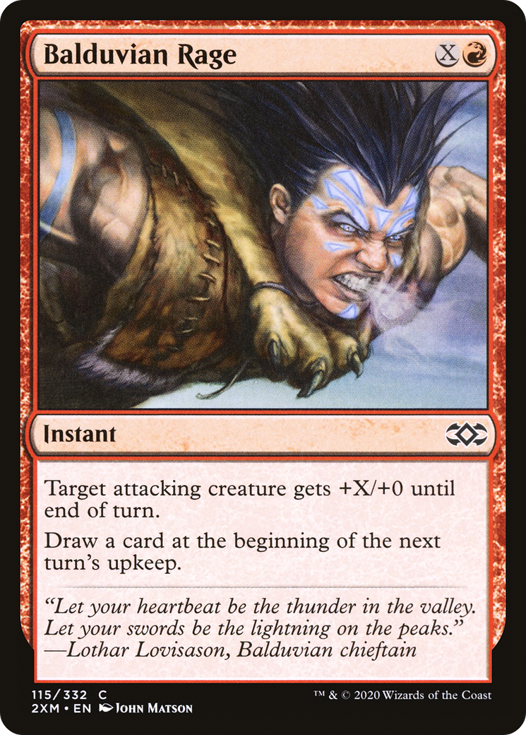 Balduvian Rage (2XM-115)  Foil - Double Masters