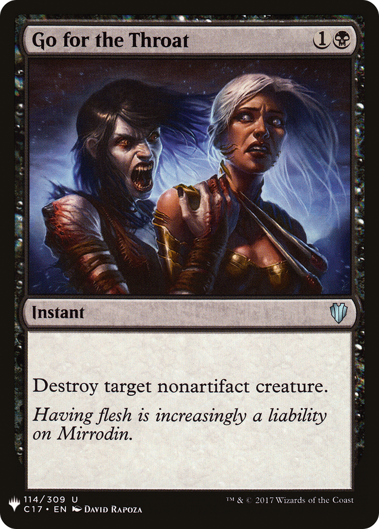 Go for the Throat (LIST-C17-114)  - The List
