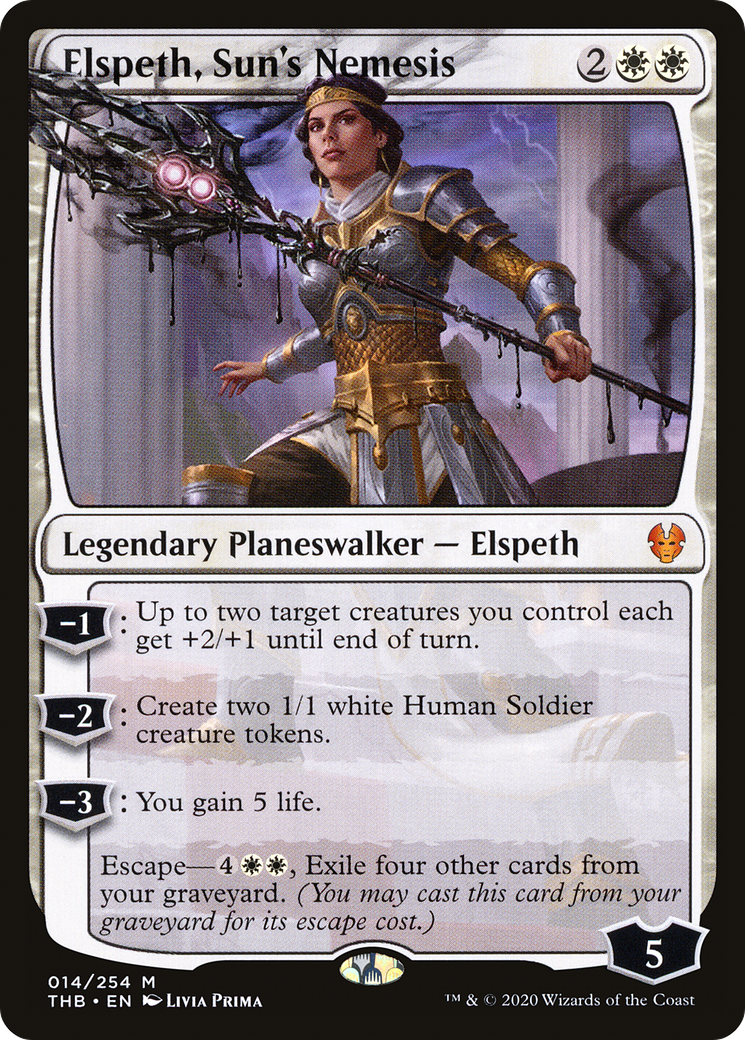 Elspeth, Sun's Nemesis (THB-014)  Foil - Theros Beyond Death