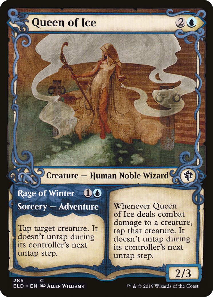 Queen of Ice (Showcase) (ELD-285)  Foil - Throne of Eldraine: (Showcase)