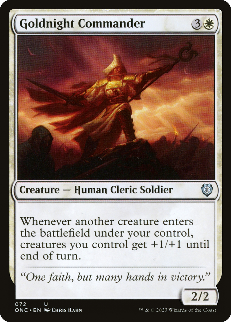 Goldnight Commander (ONC-072)  - Phyrexia: All Will Be One Commander