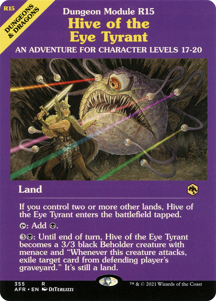 Hive of the Eye Tyrant (Dungeon Module) (AFR-355)  Foil - Adventures in the Forgotten Realms: (Showcase)