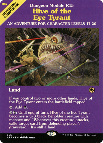 Hive of the Eye Tyrant (Dungeon Module) (AFR-355)  - Adventures in the Forgotten Realms: (Showcase)