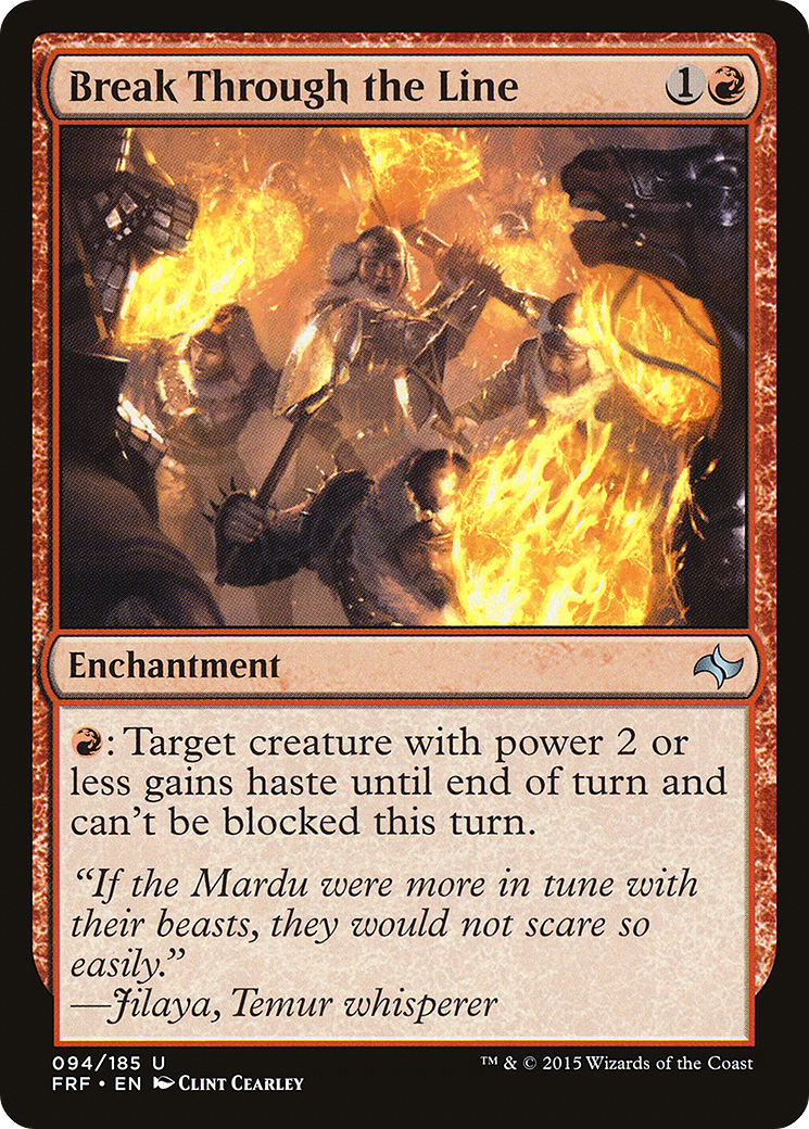 Break Through the Line (FRF-094)  - Fate Reforged