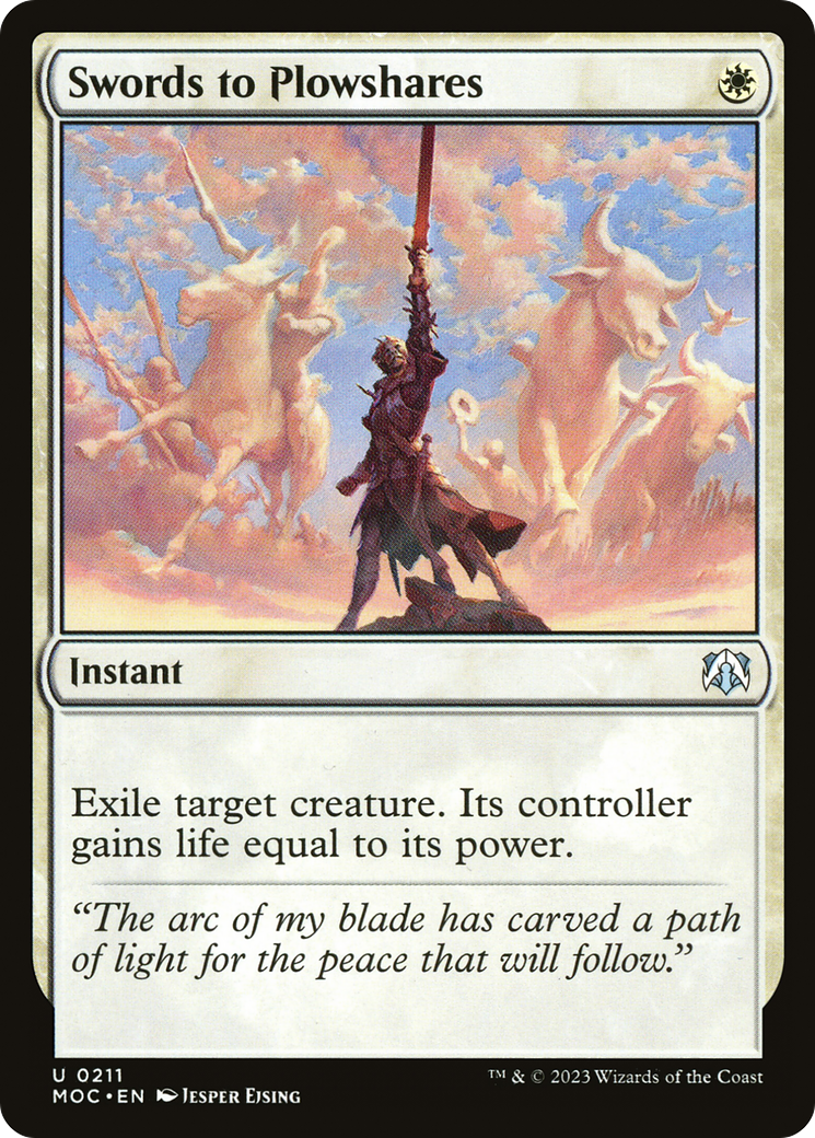 Swords to Plowshares (MOC-211)  - March of the Machine Commander