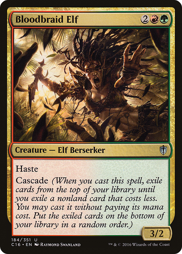 Bloodbraid Elf (C16-184)  - Commander 2016