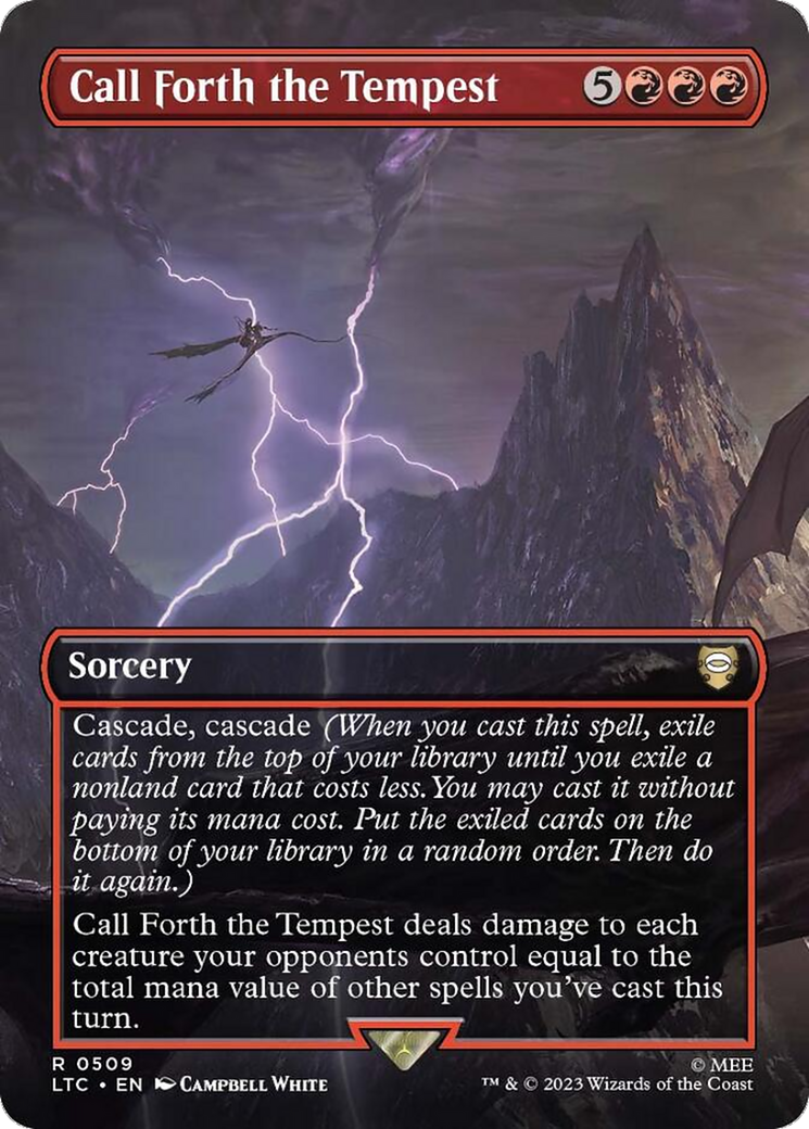Call Forth the Tempest (Borderless) (LTC-509)  - Tales of Middle-earth Commander