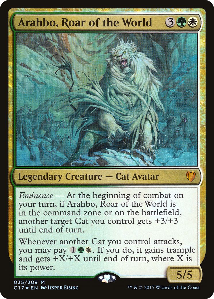 Arahbo, Roar of the World (C17-035)  Foil - Commander 2017