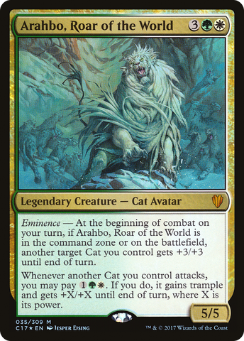 Arahbo, Roar of the World (C17-035)  Foil - Commander 2017