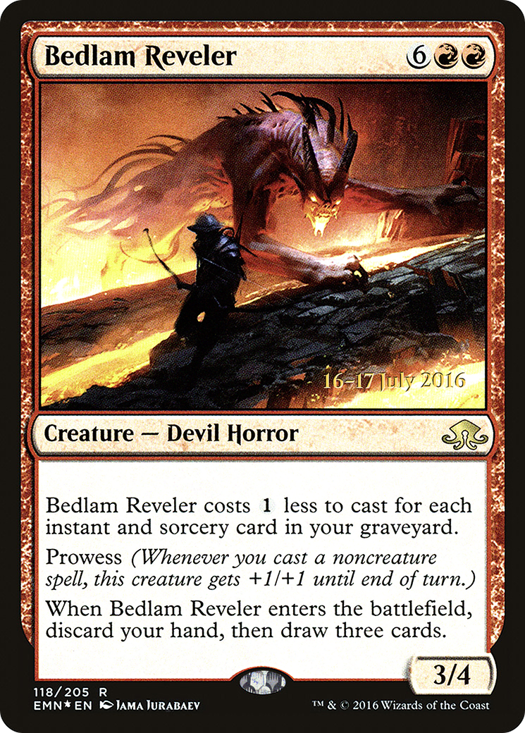 Bedlam Reveler (PRE-118)  Foil - Eldritch Moon Promos