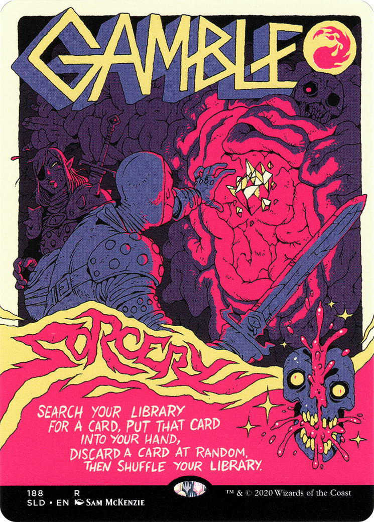 Gamble (SLD-188)  - Secret Lair Drop (Borderless)