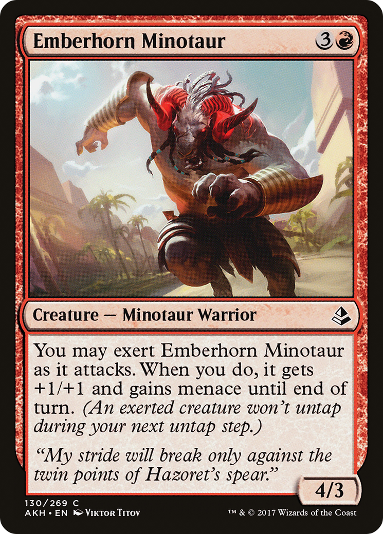 Emberhorn Minotaur (AKH-130) - Amonkhet Foil