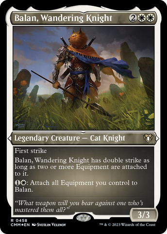 Balan, Wandering Knight (CMM-458)  Etched Foil - Commander Masters