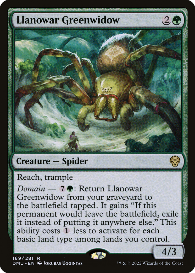 Llanowar Greenwidow (DMU-169)  Foil - Dominaria United