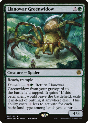 Llanowar Greenwidow (DMU-169)  - Dominaria United