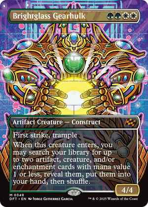 Brightglass Gearhulk (DFT-348) - Aetherdrift (Borderless) Foil