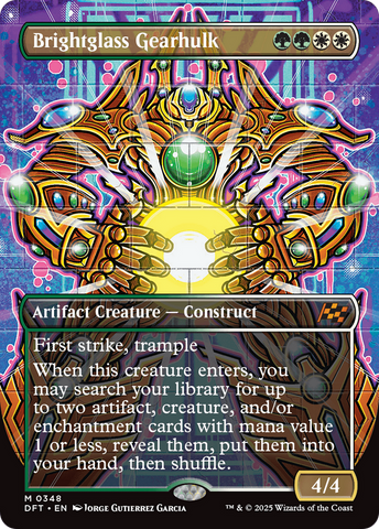 Brightglass Gearhulk (Borderless) (DFT-348)  - Aetherdrift