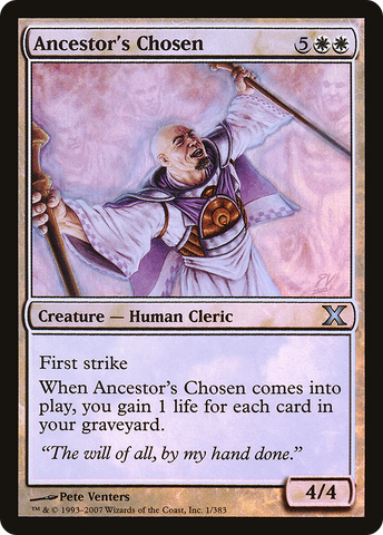 Ancestor's Chosen (10E-01★)  Foil - Tenth Edition