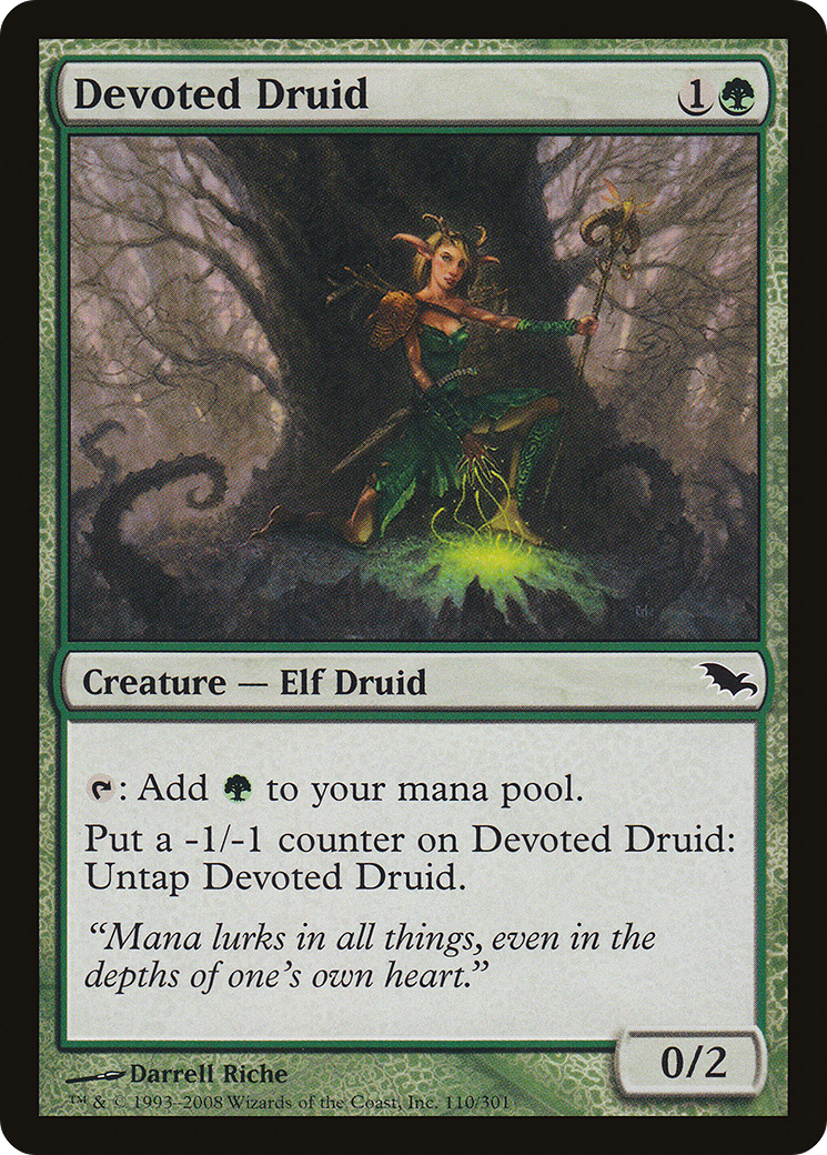 Devoted Druid (SHM-110) - Shadowmoor Foil