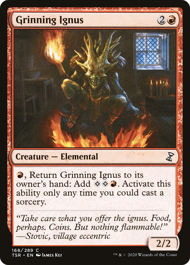 Grinning Ignus (TSR-168)  Foil - Time Spiral Remastered