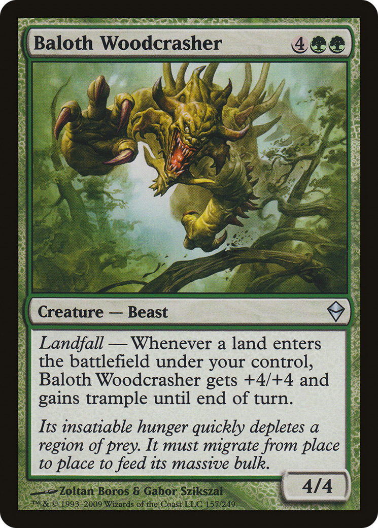 Baloth Woodcrasher (ZEN-157)  Foil - Zendikar