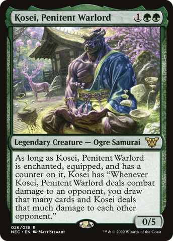 Kosei, Penitent Warlord (NEC-026)  - Neon Dynasty Commander
