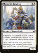 Makeshift Battalion (WAR-022)  Foil - War of the Spark
