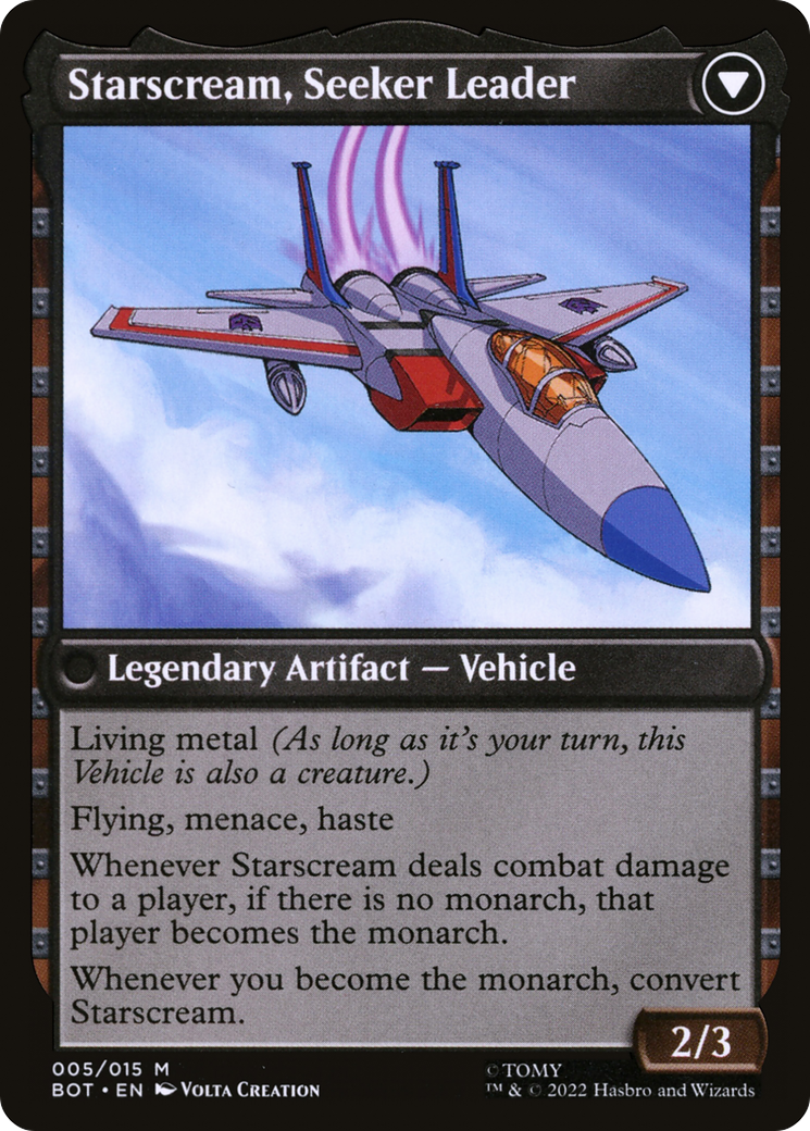 Starscream, Power Hungry (BOT-005) - Transformers: (convertdfc) Foil