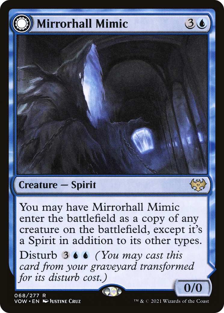 Mirrorhall Mimic (VOW-068) - Innistrad: Crimson Vow: (Double Faced Transform) Foil