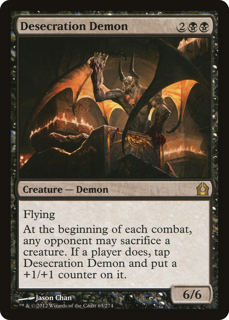 Desecration Demon (RTR-063)  - Return to Ravnica