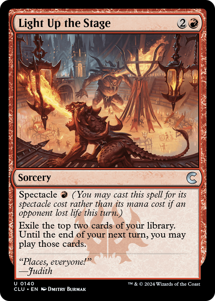 Light Up the Stage (CLU-140)  - Ravnica: Clue Edition