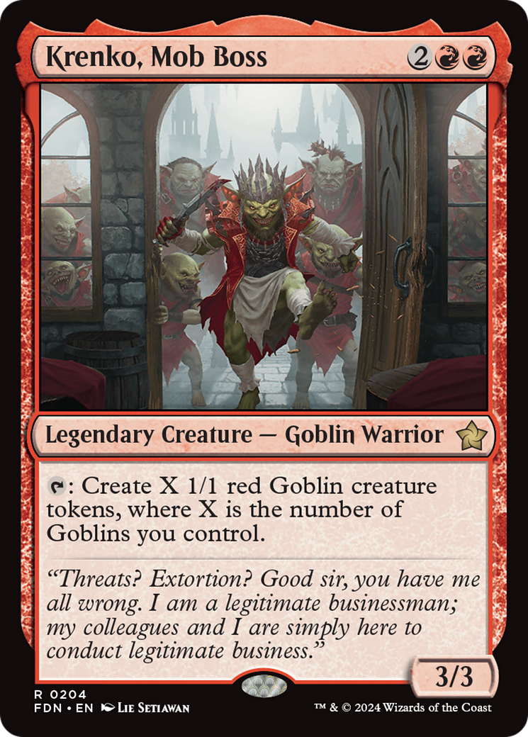 Krenko, Mob Boss (FDN-204)  Foil - Foundations