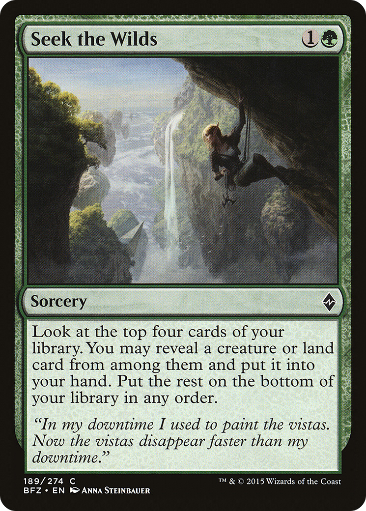 Seek the Wilds (BFZ-189)  Foil - Battle for Zendikar