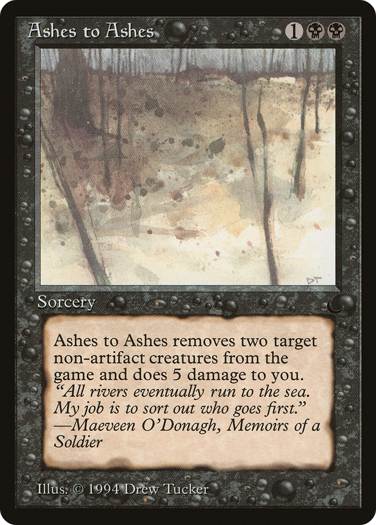 Ashes to Ashes (DRK-)  - The Dark