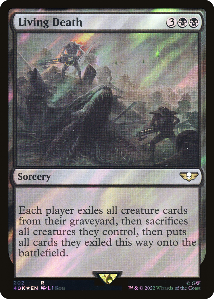 Living Death (Surge Foil) (40K-202)  Foil - Warhammer 40,000 Commander