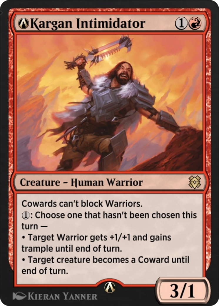 A-Kargan Intimidator (ZNR-A-145)  - Zendikar Rising