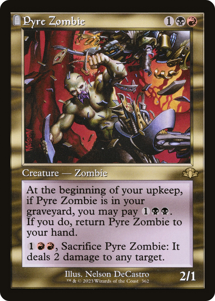 Pyre Zombie (Retro Frame) (DMR-362)  Foil - Dominaria Remastered: (tombstone)