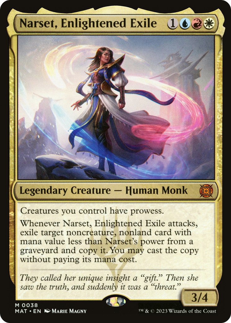 Narset, Enlightened Exile (MAT-038)  Foil - March of the Machine: The Aftermath