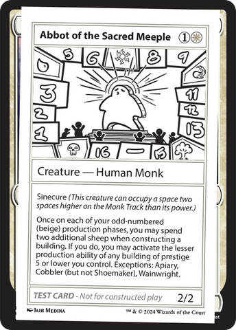 Abbot of the Sacred Meeple (MB2PC-)  - Mystery Booster 2