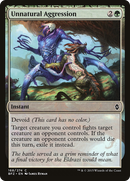 Unnatural Aggression (BFZ-168)  Foil - Battle for Zendikar: (devoid)