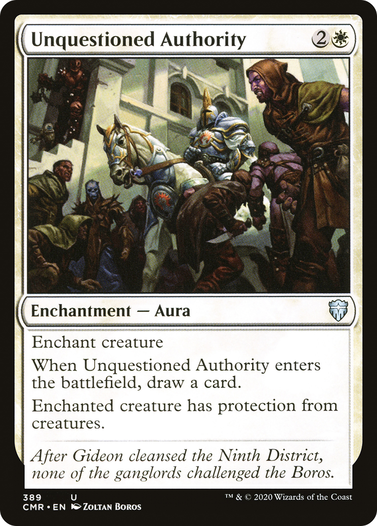 Unquestioned Authority (CMR-389)  - Commander Legends
