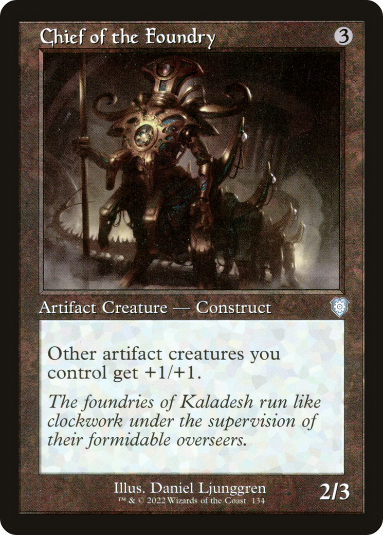 Chief of the Foundry (Retro Frame) (BRC-134)  - The Brothers' War Commander