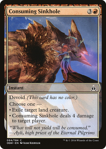 Consuming Sinkhole (OGW-094)  Foil - Oath of the Gatewatch