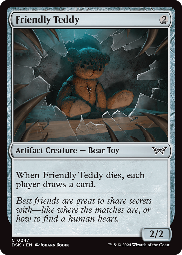 Friendly Teddy (DSK-247)  Foil - Duskmourn: House of Horror